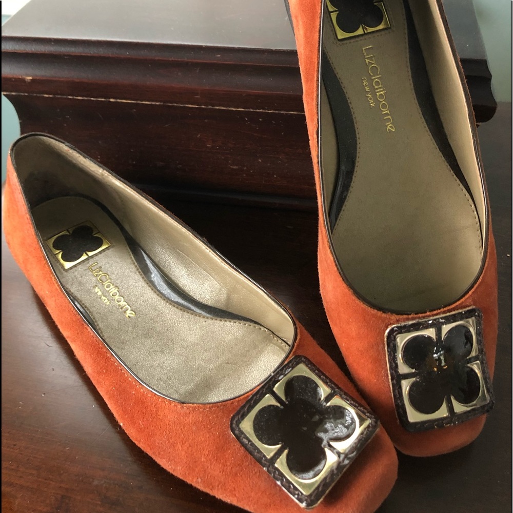 Suede Flats with 1/2” heel